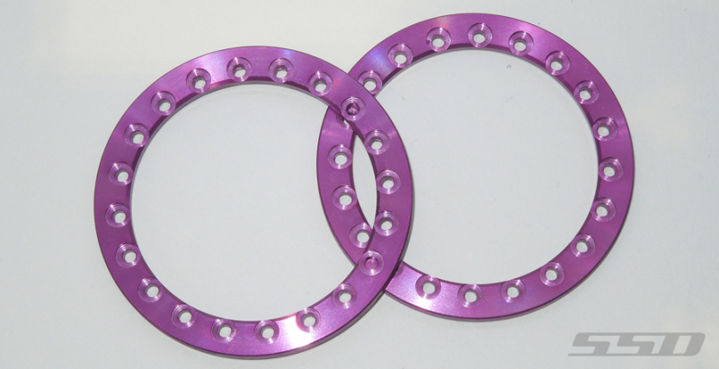 SSD 1.9” Purple Aluminum Beadlock Rings (2)