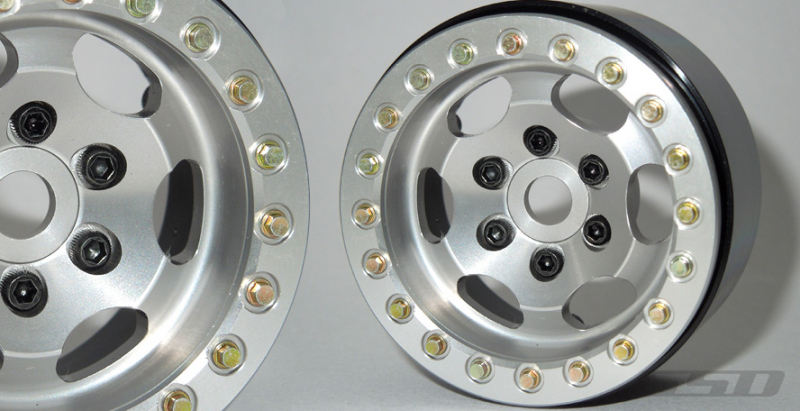 1.9" Rugged Beadlock Wheels (Silver)(2)