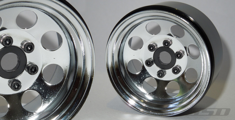 1.9" Steel 8 Hole Beadlock Wheels (Chrome)(2)