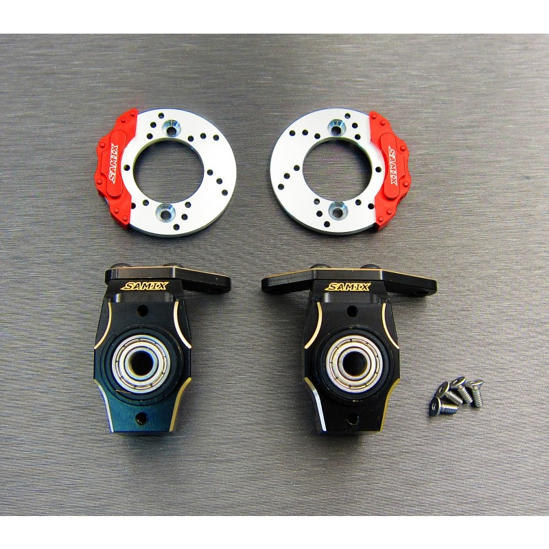 Samix Enduro brass heavy knuckle full set (with scale brake rotor & caliper set)