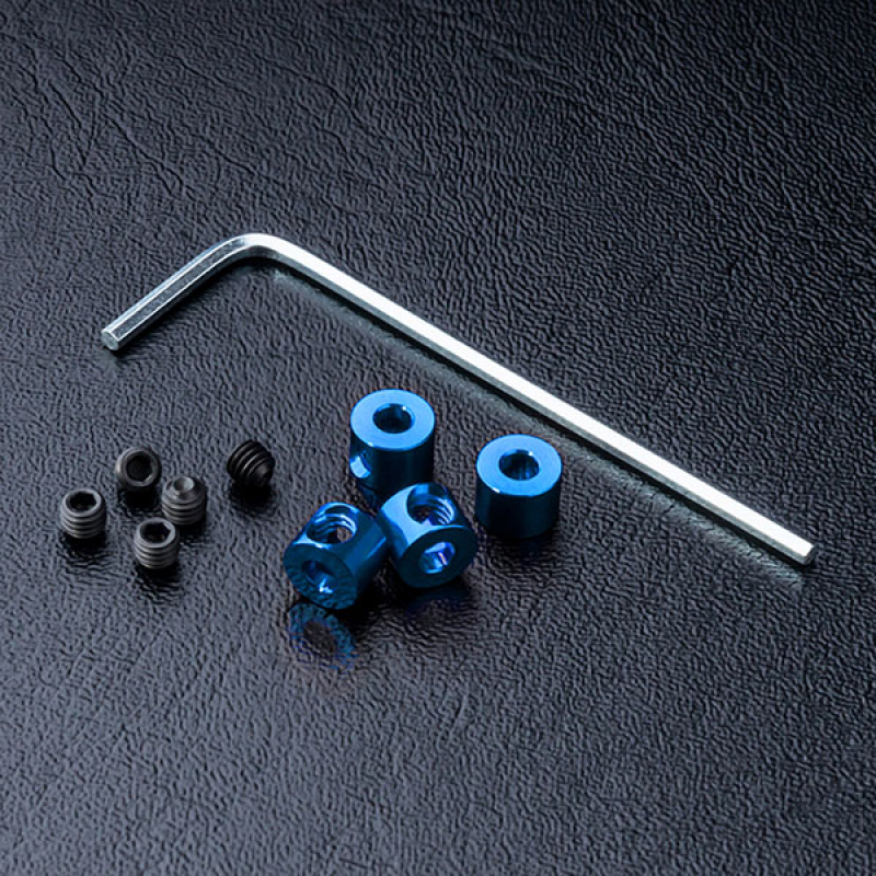 MST Alum. stabilizer rod stopper (blue) (4)