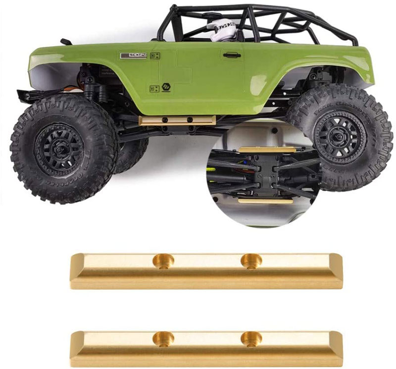 Brass Boulder Bars for Axial SCX24 1pair/set 70*100*15mm