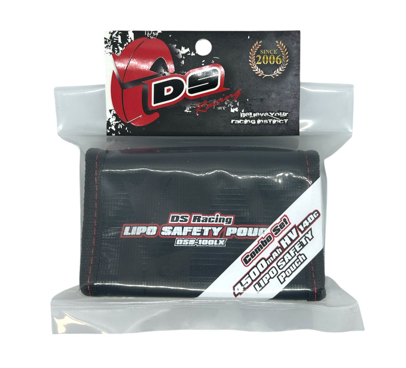 DS Racing Combo Set LiPo HV Shorty 4500mAh 7.6V 140C + Lipo Safety Pouch