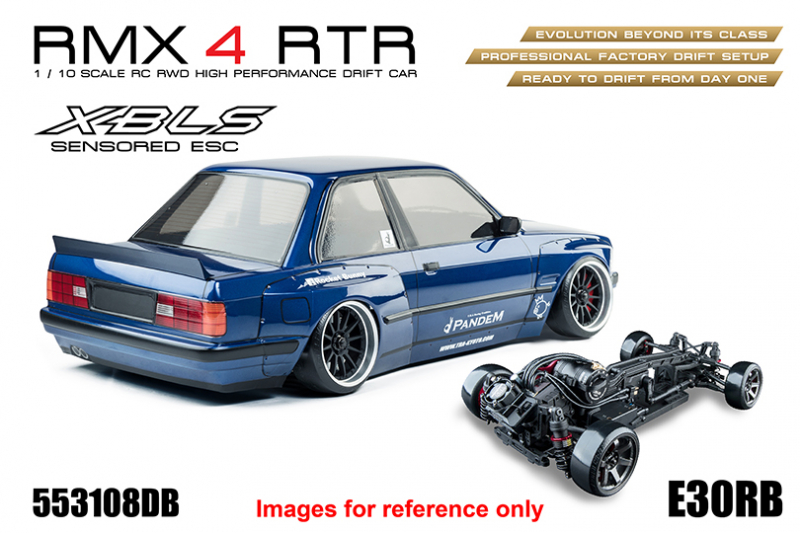 Preview: MST RWD Drift Car RMX 4 RTR E30RB (Dark Blue) - Brushless sensored