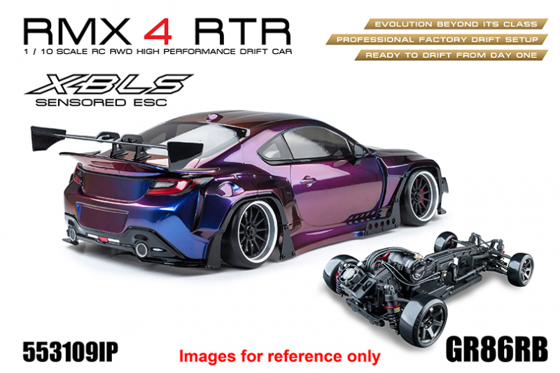 Preview: MST RWD Drift Car RMX 4 RTR GR86RB (Iridescent Purple) - Brushless sensored