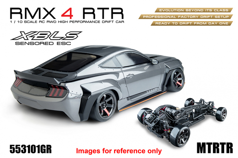 Preview: MST RWD Drift Car RMX 4 RTR MTRTR 275 (Grey) - Brushless sensored
