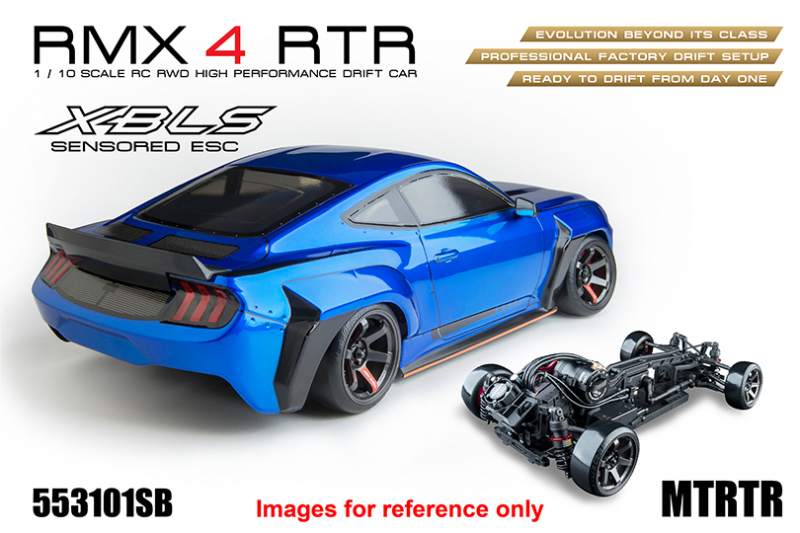 Preview: MST RWD Drift Car RMX 4 RTR MTRTR 275 (Silver Blue) - Brushless sensored