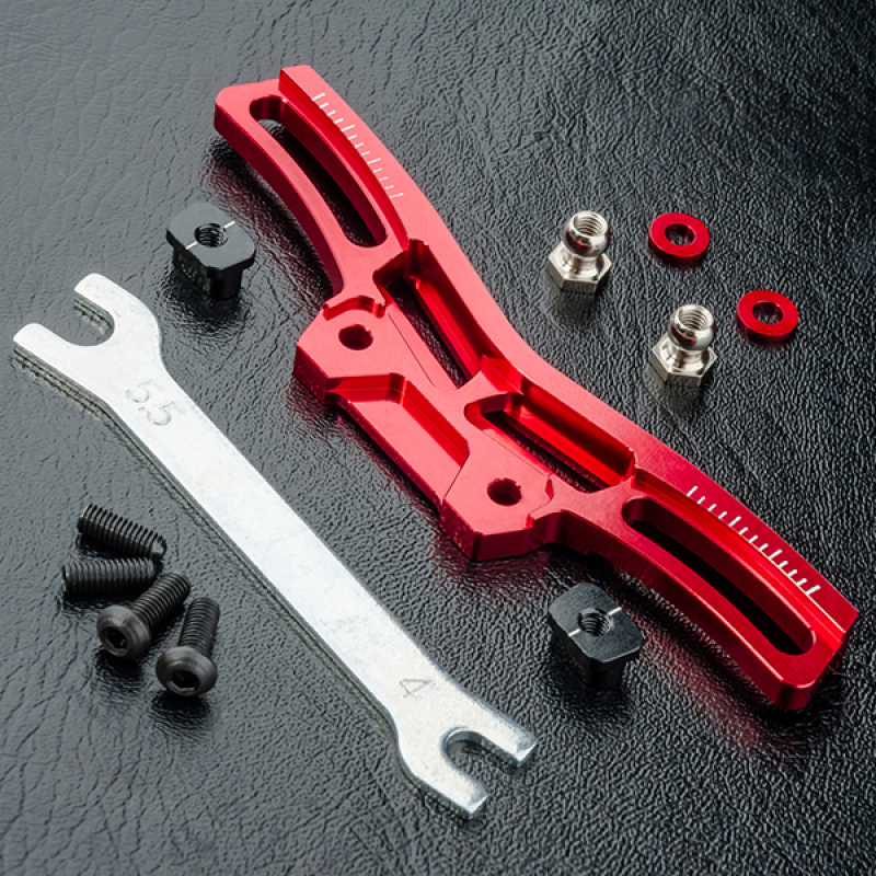 MST RMX 2.0, RMX 2.5 Alum. front damper stay (red)