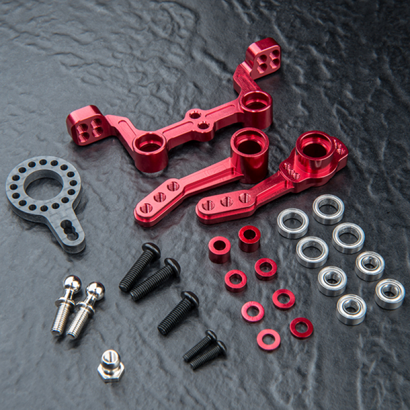 MST Alum. steering arm set (red)