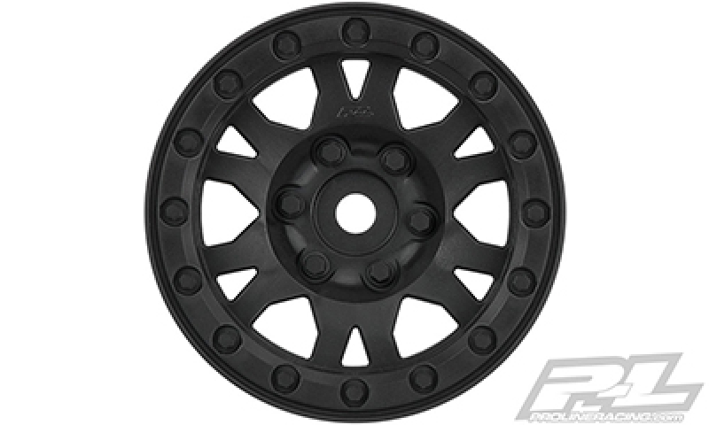 Proline  Impulse 1.9 Plastik Internal Bead-Log Felge schwarz für Rock Crawler (2)