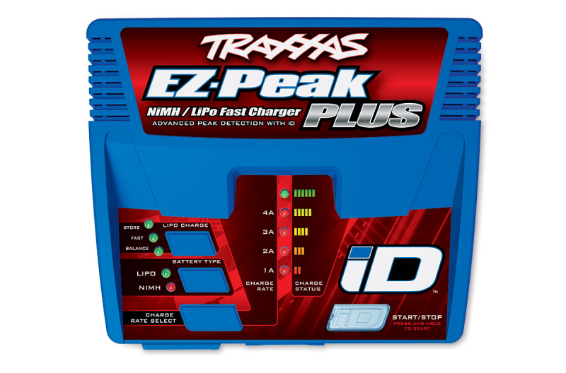 Traxxas EZ-Peak® Plus 4-amp NiMH/LiPo Fast Charger with iD Auto Battery Identification