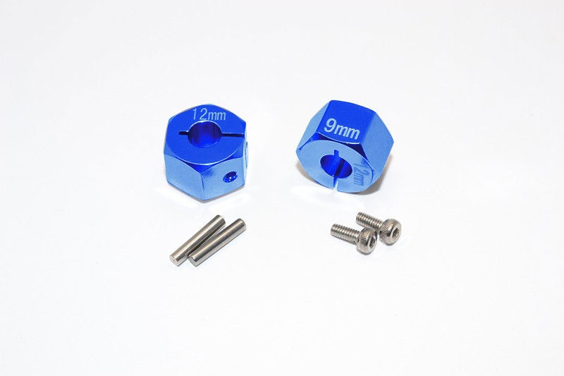 GPM Alu Sechskant-Radmitnehmer-Set 12x9mm blau (2)