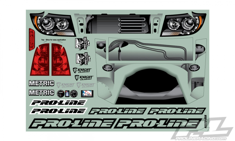 Proline Builders Series: Metric Clear Body for 12.3" (313mm) Wheelbase Scale Crawlers