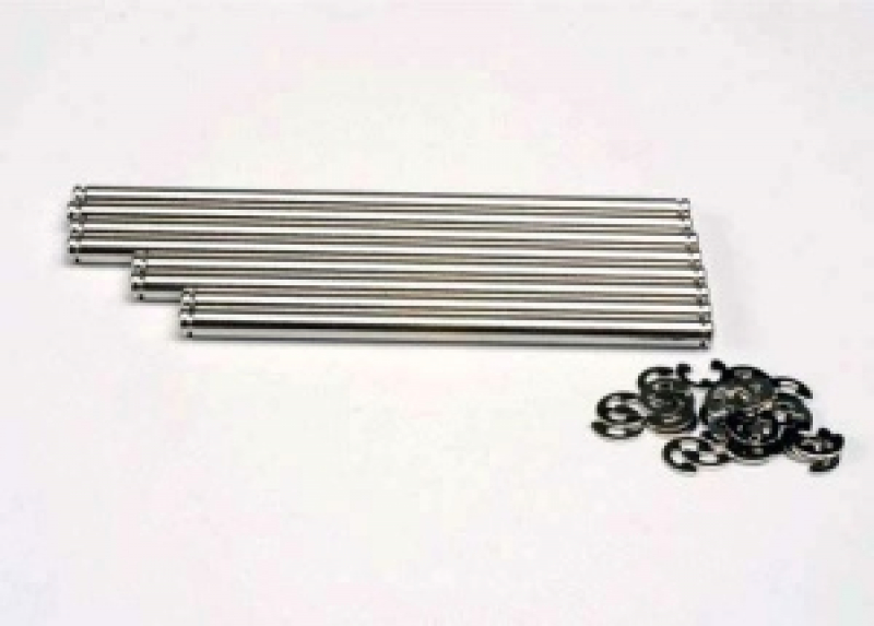 Traxxas Querlenkerstifte/E-Clips Set Stahl