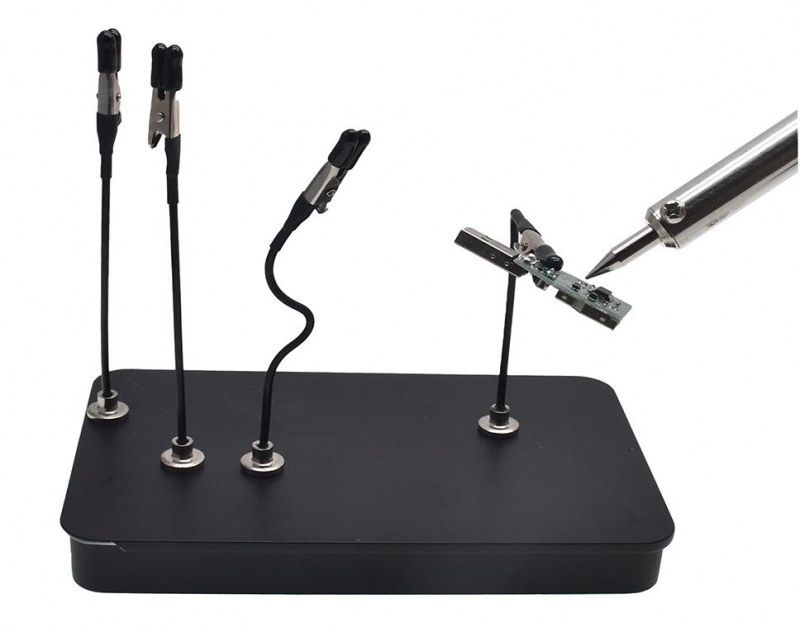 Preview: Helping Hand Klemmen Set magnetisch, biegsam, 12-tlg.