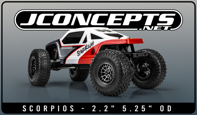 JConcepts Tusk - Scorpios - 2.2"  Super Soft, Green compound Crawler Reifen (2)