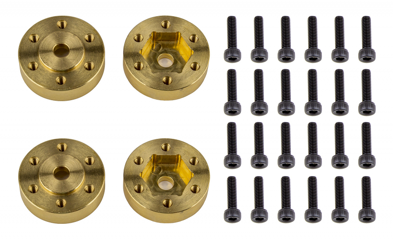 Element RC FT Enduro Beadlock Hex Adapters, brass