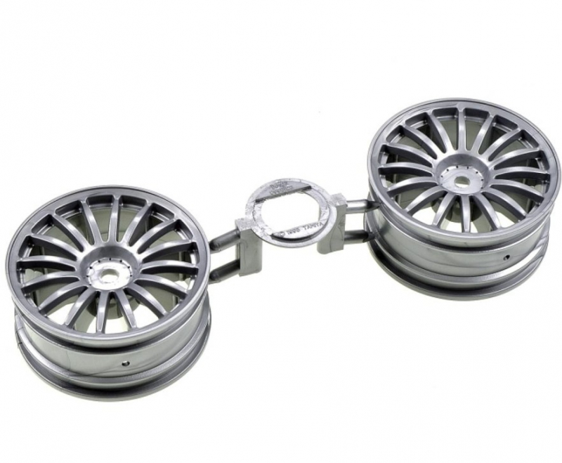 Tamiya 1:10 Felgen (2) 16-Speichen grau 26mm