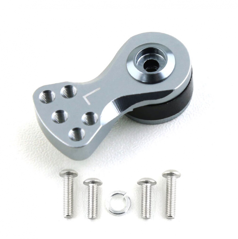 Aluminum Servo Saver L 25Z Gray for 1/10