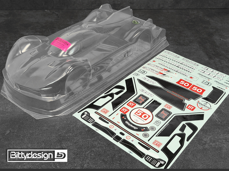 Preview: Bittydesign 499R 1/10 LMH 190mm Clear Body