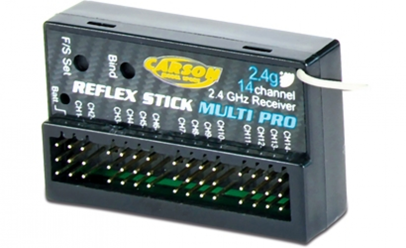 Carson Empfänger REFLEX Stick Multi Pro 14 Kanal 2,4 GHz