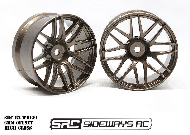 Sideways RC R2 1/10 Drift Felgen 6mm Offset Bronze (2)