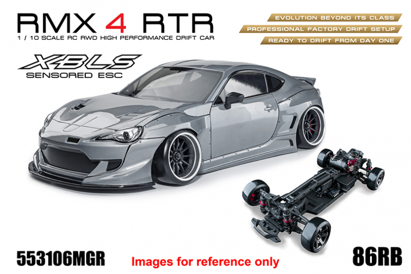 MST RWD Drift Car RMX 4 RTR 86RB (Metal Grey) - Brushless sensored