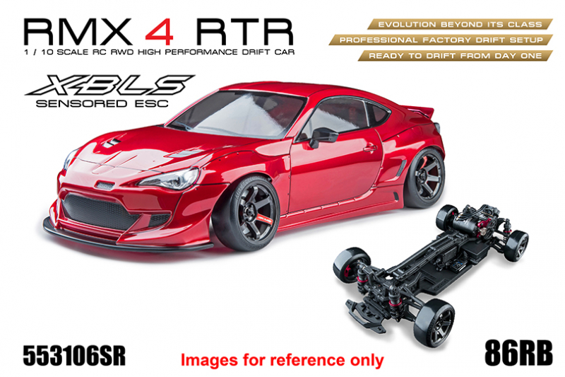 MST RWD Drift Car RMX 4 RTR 86RB (Shiny Red) - Brushless sensored