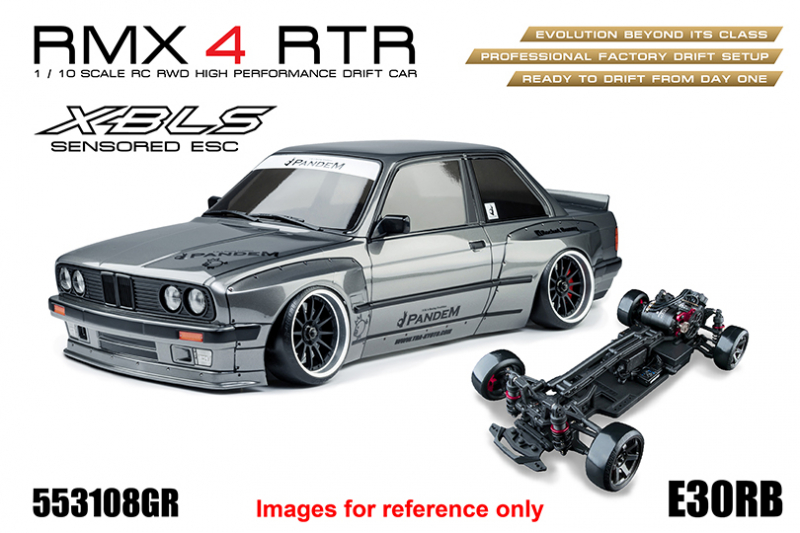 MST RWD Drift Car RMX 4 RTR E30RB (Grey) - Brushless sensored
