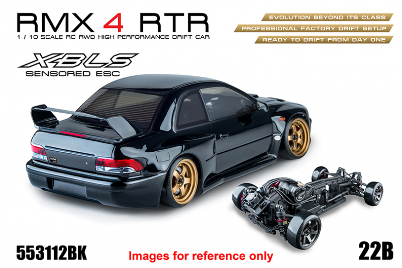 Preview: MST RWD Drift Car RMX 4 RTR 22B (Black) - Brushless sensored