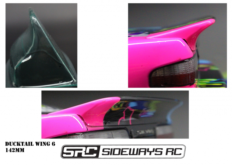 Sideways RC Ducktail Wing 6 - 142mm Wide