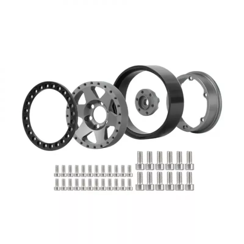 1.9" Aluminium Beadlock Crawler Felgen, 4 Stück - 6Stars-Stil