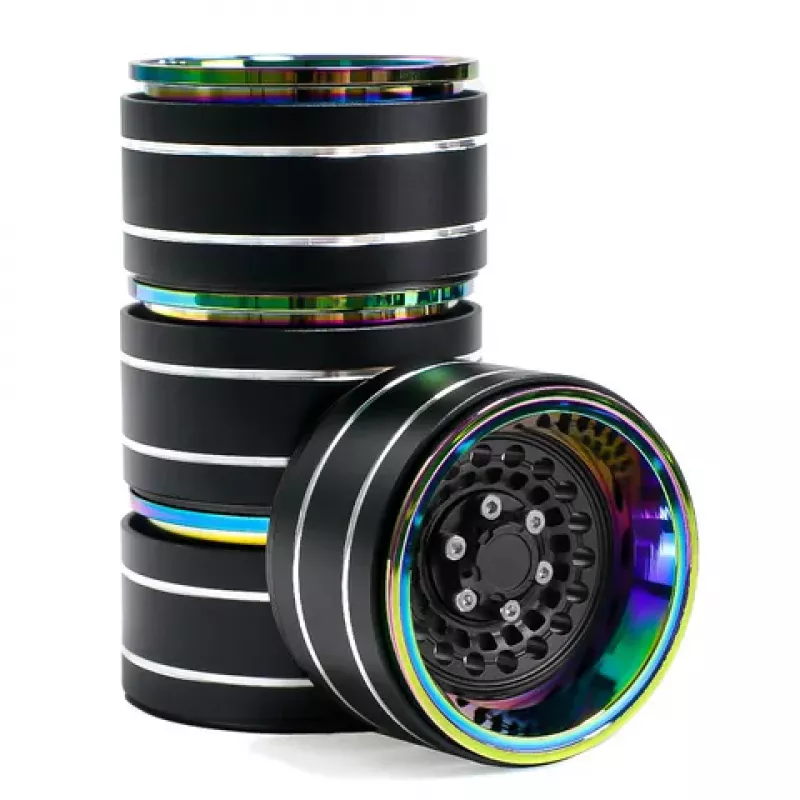 Preview: 1.9" Aluminium Beadlock Crawler Felgen 4 Stück - Dazzling colour - Black