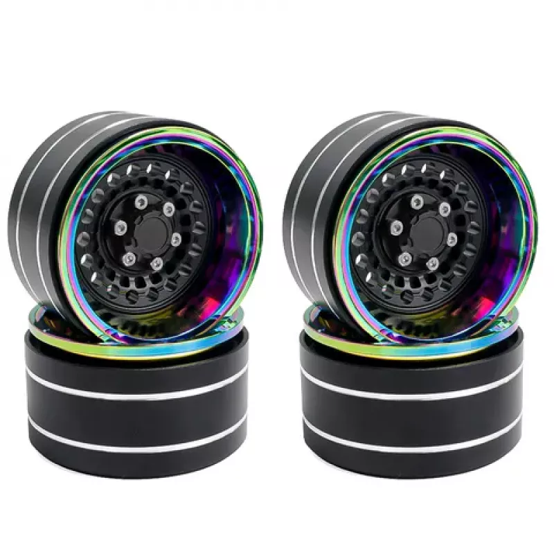Preview: 1.9" Aluminium Beadlock Crawler Felgen 4 Stück - Dazzling colour - Black