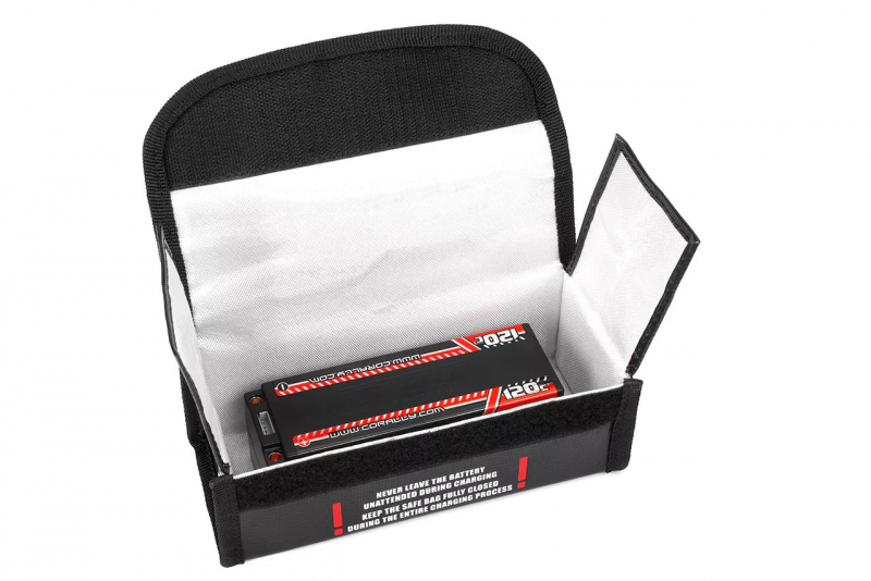 Team Corally - Lipo Safe Bag - Sport - for 2 pcs 2S Hard Case Batterypacks