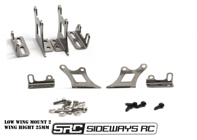 Sideways RC Low Wing Mount 2 – 25mm