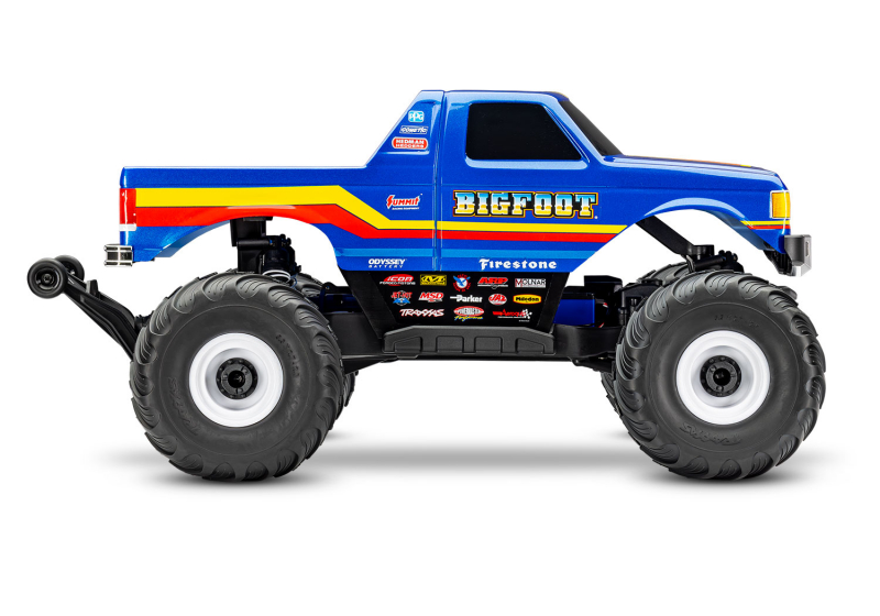 Preview: Traxxas Bigfoot 4x4 BL-2S blau 1/10 Monster-Truck RTR nP825 BL-2S Brushless, HD-Teile mit 2827X Akku + 2920 Lader