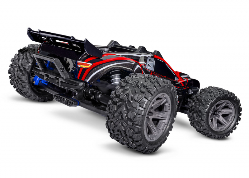 Preview: Traxxas Rustler 4x4 BL-2S red 1/10 Stadium Truck RTR nP825 BL-2S Brushless, HD parts with 2827X battery + 2920 charger