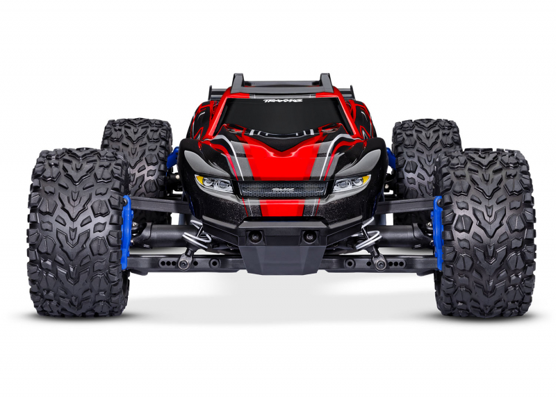 Preview: Traxxas Rustler 4x4 BL-2S red 1/10 Stadium Truck RTR nP825 BL-2S Brushless, HD parts with 2827X battery + 2920 charger
