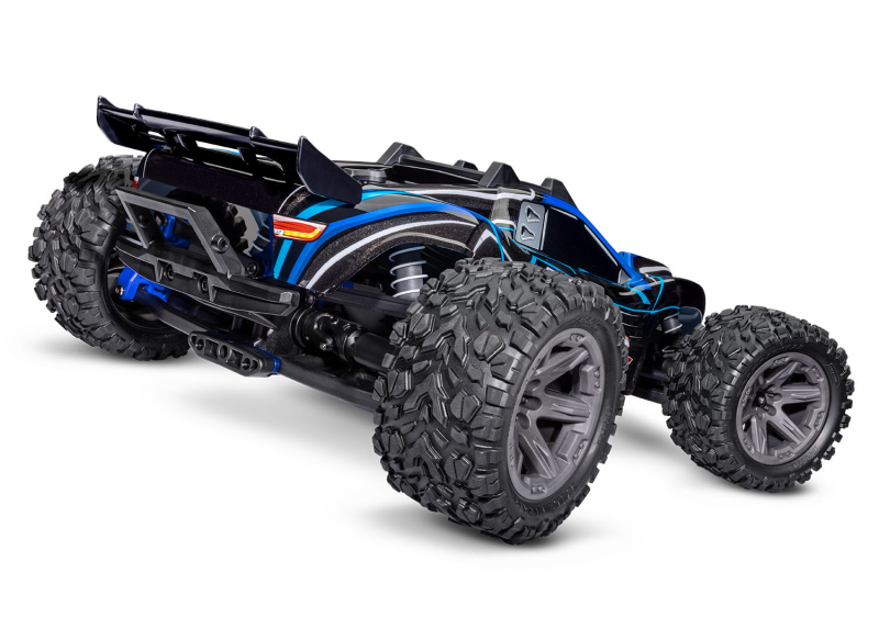 Preview: Traxxas Rustler 4x4 BL-2S blau 1/10 Stadium-Truck RTR nP825 BL-2S Brushless, HD-Teile mit 2827X Akku + 2920 Lader