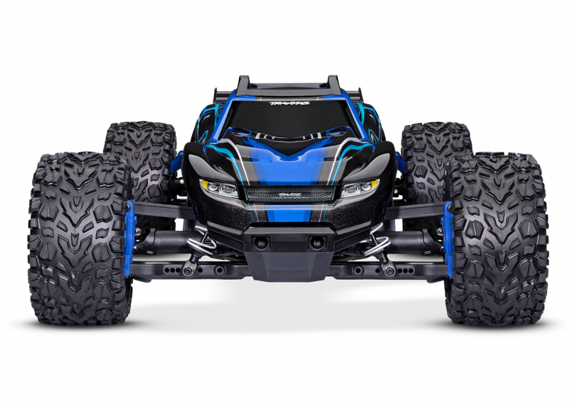 Preview: Traxxas Rustler 4x4 BL-2S blau 1/10 Stadium-Truck RTR nP825 BL-2S Brushless, HD-Teile mit 2827X Akku + 2920 Lader