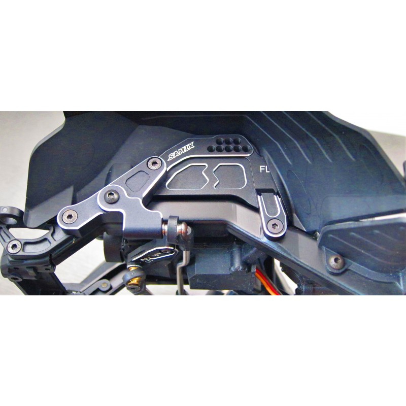 Samix SCX10 III  Alum. front shock plate - Black