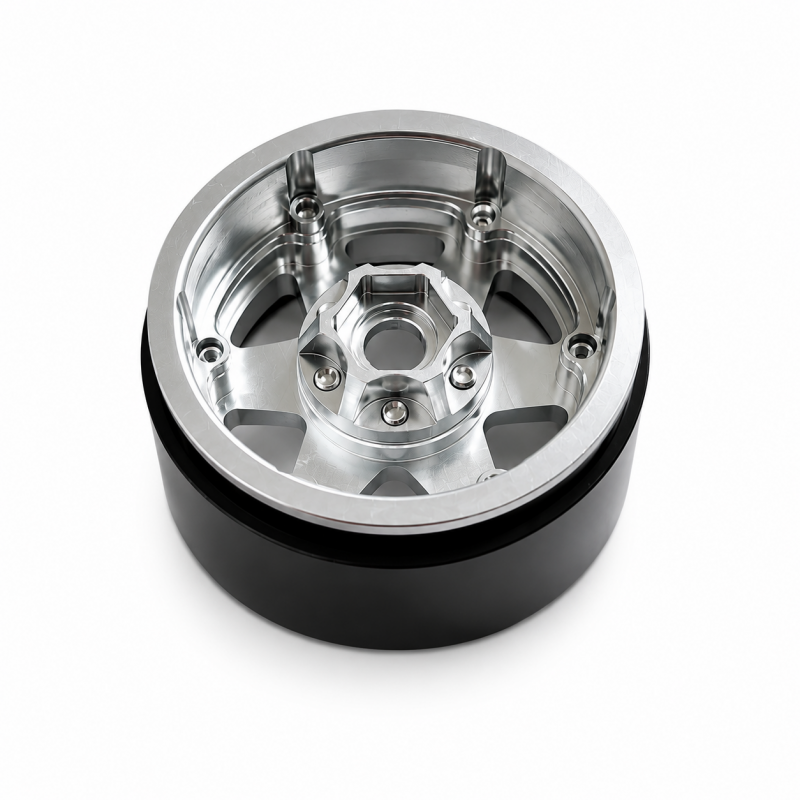 Preview: 1.9" Aluminium Beadlock Crawler Felgen, 4 Stück - 6Stars-Stil