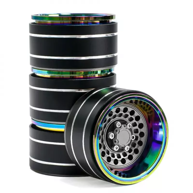 Preview: 1.9" Aluminium Beadlock Crawler Felgen 4 Stück - Dazzling colour - Titanium