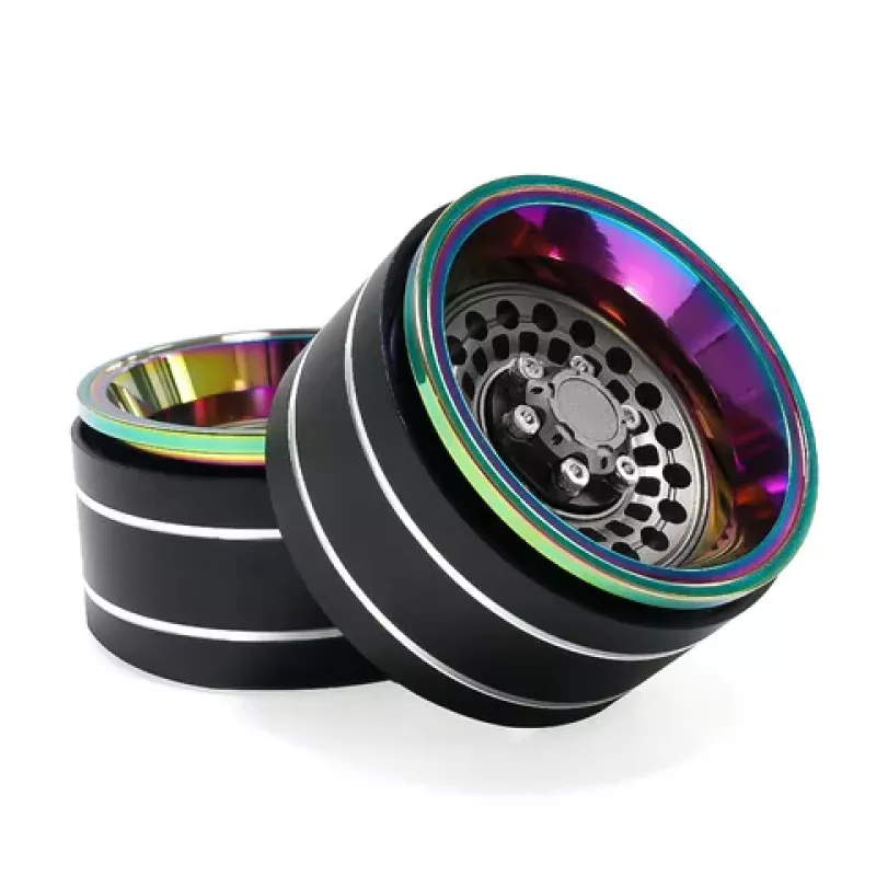 Preview: 1.9" Aluminium Beadlock Crawler Felgen 4 Stück - Dazzling colour - Titanium