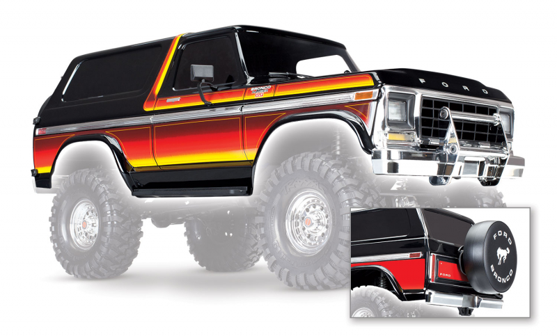 Traxxas Ford Bronco Body Kit black TRX-4