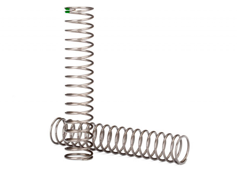 Springs, shock, long (natural finish) (GTS) (0.54 rate, green stripe) (for use with TRX-4® Long Arm Lift Kit)