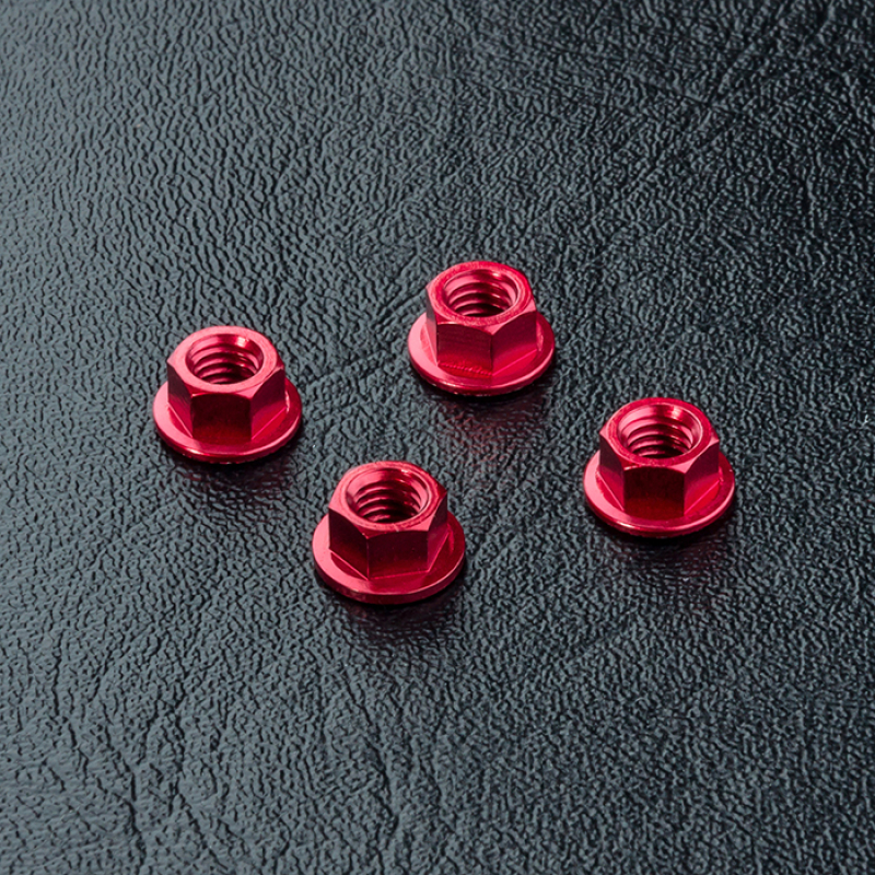 MST Stoppmutter Small Design 4mm (M4) 4 Stk. selbstsichernd Rot