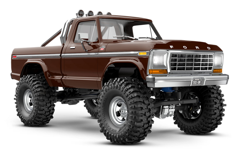 Traxxas TRX-4M Ford F150 4x4 lifted braun 1/18 Crawler RTR Brushed, mit Akku und USB Ladegerät