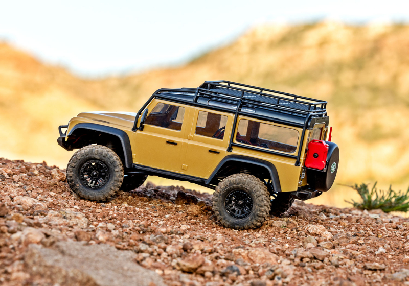 Traxxas TRX-4M LR Defender 4x4 RTR Tan w. battery/charger 1/18 4WD Scale-Crawler